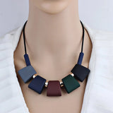 Faux Pearl Long Sweater Chain & Beaded Choker Necklace Set