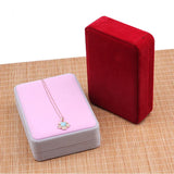 Flannelette Jewelry Set Box 16.5x11.5x4.8cm Red/Pink/Royal Blue Wedding Packing