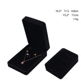 Flannelette Jewelry Set Box 16.5x11.5x4.8cm Red/Pink/Royal Blue Wedding Packing