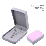 Flannelette Jewelry Set Box 16.5x11.5x4.8cm Red/Pink/Royal Blue Wedding Packing