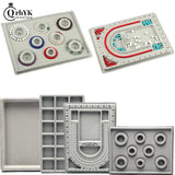 1Pcs Flocked Bead Board Jewelry Making Tray Craft DIY Tool