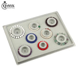 1Pcs Flocked Bead Board Jewelry Making Tray Craft DIY Tool