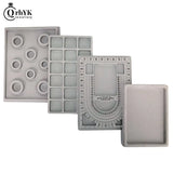 1Pcs Flocked Bead Board Jewelry Making Tray Craft DIY Tool