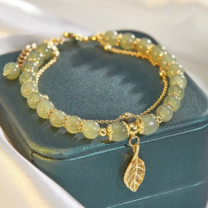 Women's Hetian Jade Bracelet Double Layer Jewelry