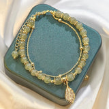 Women's Hetian Jade Bracelet Double Layer Jewelry