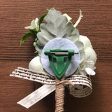 Groom Wedding Flowers Boutonniere Corsage Artificial Rose Man Suit Decoration
