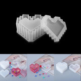 Heart Shape Storage Box Silicone Molds Crystal Epoxy Resin Mold