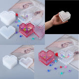 Heart Shape Storage Box Silicone Molds Crystal Epoxy Resin Mold