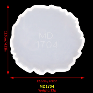 Irregular Coaster Silicone Mold for DIY Wine Glass, Coffee Coaster Tray Crafts