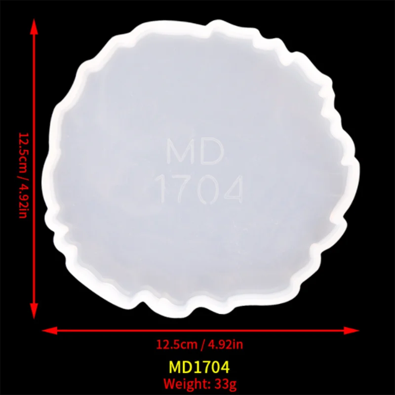 Irregular Coaster Silicone Mold for DIY Wine Glass, Coffee Coaster Tray Crafts