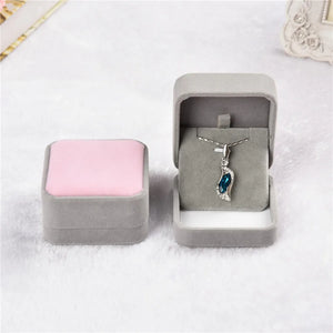 Velvet Jewelry Gift Box for Necklace Bracelet Wedding Engagement