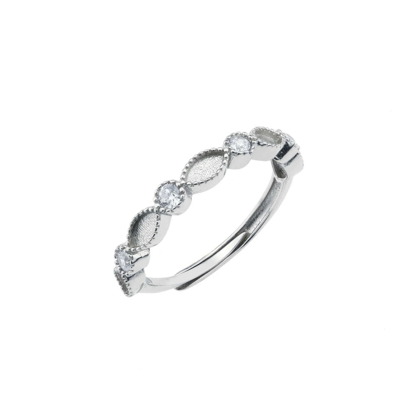Breast Milk Resin Ring Setting 925 Sterling Silver Rose Plated 2x4MM
