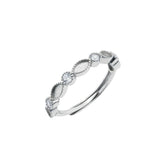 Breast Milk Resin Ring Setting 925 Sterling Silver Rose Plated 2x4MM