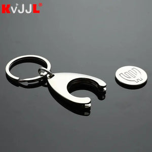 1Pcs Shopping Cart Pluggable Key Chain For Car Key Ring