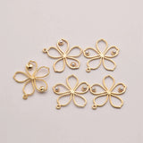18K Gold-Plated Flower Shape Pendant JA0134