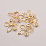 18K Gold-Plated Flower Shape Pendant JA0134