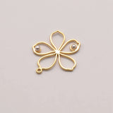18K Gold-Plated Flower Shape Pendant JA0134