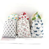 19x24cm Linen Cotton Jewelry Bags Drawstring Pouches