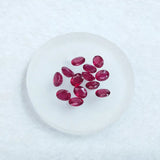 Natural Ruby Oval Loose Gem DIY Jewelry Accessory