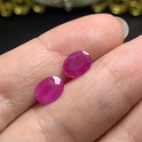 Natural Ruby Oval Loose Gem DIY Jewelry Accessory