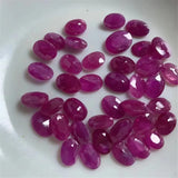 Natural Ruby Oval Loose Gem DIY Jewelry Accessory