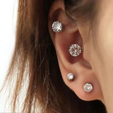 Magnet Zircon Ear Cuff Clip Earrings Women Party Jewelry