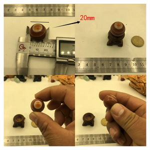 1Pcs Natural Agate 19-20mm Round Bead for Jewelry Making