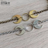 Moon Choker Necklace Witch Necklace Minimalist Charm Jewelry Halloween Gift