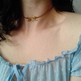 Moon Choker Necklace Witch Necklace Minimalist Charm Jewelry Halloween Gift