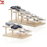 Wood Glasses Display Stand Multilayer Anime Jewelry Doll Sunglasses Show
