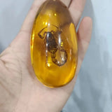 Natural Artificial Amber Real Specimen Pendant Insect Amber Wax Bumblebee