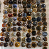 Natural Crystal Stone Agate with Leather Chisel Slot Ashtray Jade Bowl