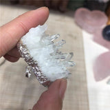 1Pcs Natural Clear Quartz Cluster Pendant for DIY Necklace