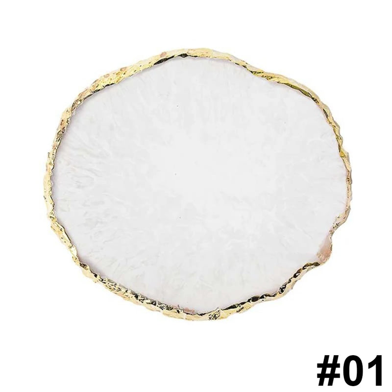 Agate Nail Mixing Palette Gel Polish Holder Shelf Paint Palette Art Display