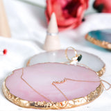 Agate Nail Mixing Palette Gel Polish Holder Shelf Paint Palette Art Display