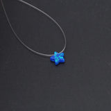 5-Pointed Star Opal Beads Pendant DIY Jewelry Necklace Earrings Bracelet