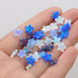 5-Pointed Star Opal Beads Pendant DIY Jewelry Necklace Earrings Bracelet