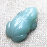 1Pcs Natural Stone Carved Frog Animal Ornaments