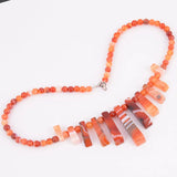 Natural Stone Jewelry Lapis Lazuli Attractive Necklace T036