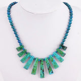 Natural Stone Jewelry Lapis Lazuli Attractive Necklace T036