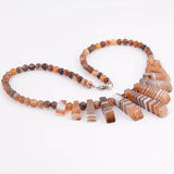 Natural Stone Jewelry Lapis Lazuli Attractive Necklace T036