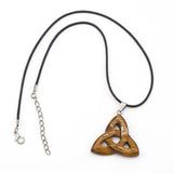 Irish Celtic Knot Tiger Eye Crystal Pendant for Jewelry Making