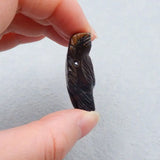 Tiger Eye Wolf Head Necklace Pendant 38x27x13mm