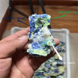 Natural Crystal Copper Malachite Symbiont - Decorative Ornaments