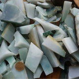 1Pcs Jadeite Jade Scraps Raw Stone Hand Carving Practice Material
