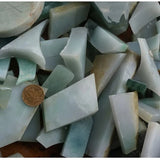1Pcs Jadeite Jade Scraps Raw Stone Hand Carving Practice Material