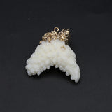 Coral Irregular Pendant for DIY Jewelry Making
