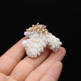 Coral Irregular Pendant for DIY Jewelry Making