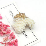 Coral Irregular Pendant for DIY Jewelry Making