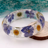 Epoxy Resin Dried Flower Bracelet Natural Real Flower Bracelet For Women Jewelry